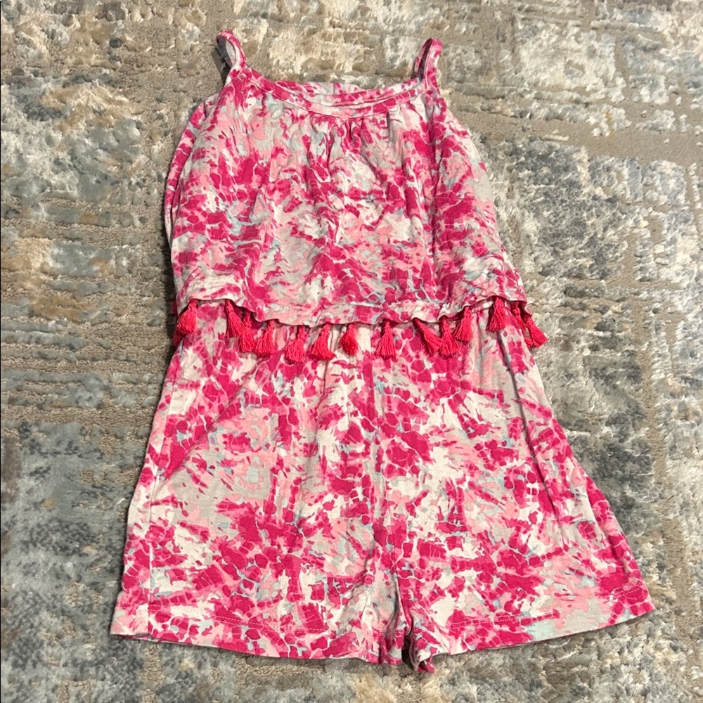 Design History Pink and White Patterned Garment